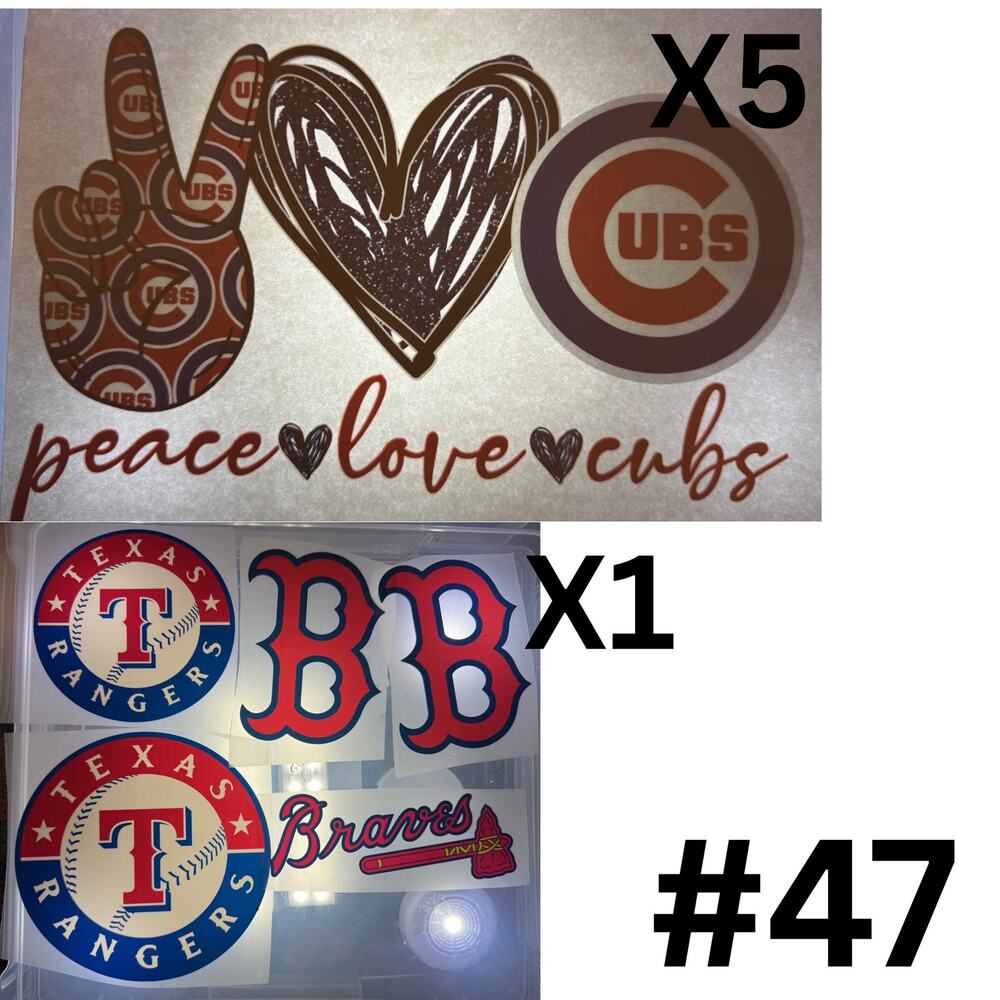 MLB Themed Screen Print & DTF Bundle